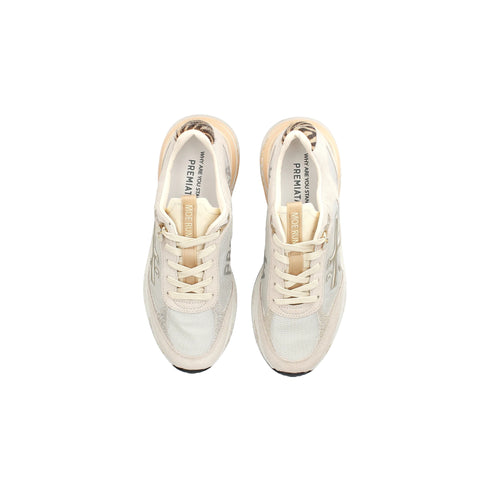 Sneakers Donna Moerund 7800, con inserto posteriore animalier